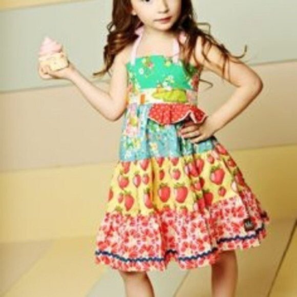 Matilda Jane Other - Matilda Jane Good Hart Meadow Strawberry Dress 8